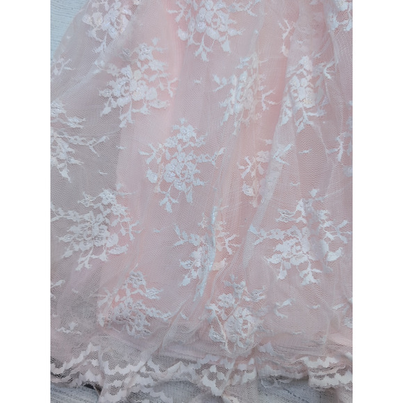 10 Trish Scully Lace Overlay Dress - Picture 3 of 7